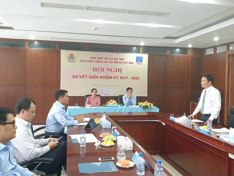 Công đoàn PVU tổ chức thành công Hội nghị sơ kết giữa nhiệm kỳ 2017-2022