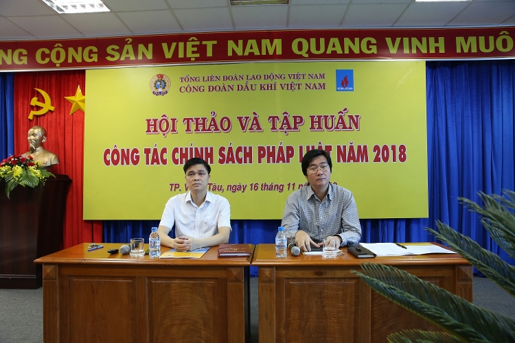 cong doan dau khi to chuc hoi thao tap huan chinh sach phap luat