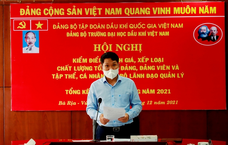 Đảng ủy PVU tổ chức Hội nghị Kiểm điểm tự phê bình và phê bình, tổng kết công tác Đảng năm 2021