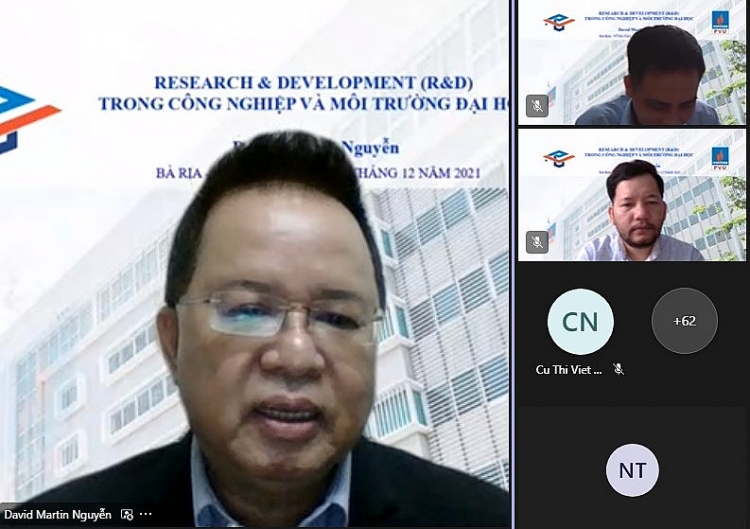 PVU tổ chức buổi nói chuyện chuyên đề công tác nghiên cứu và phát triển trong công nghiệp và môi trường đại học