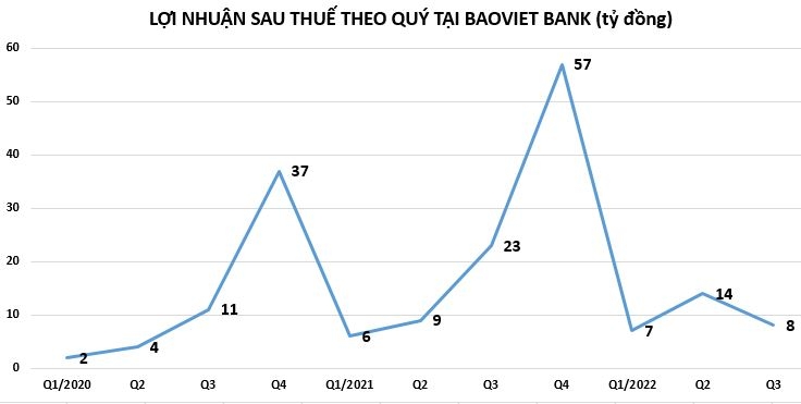 Lợi nhuận tại BaoViet Bank 