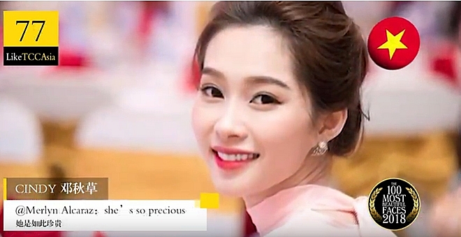 ngoc trinh gay bat ngo khi lot top 100 guong mat dep nhat chau a