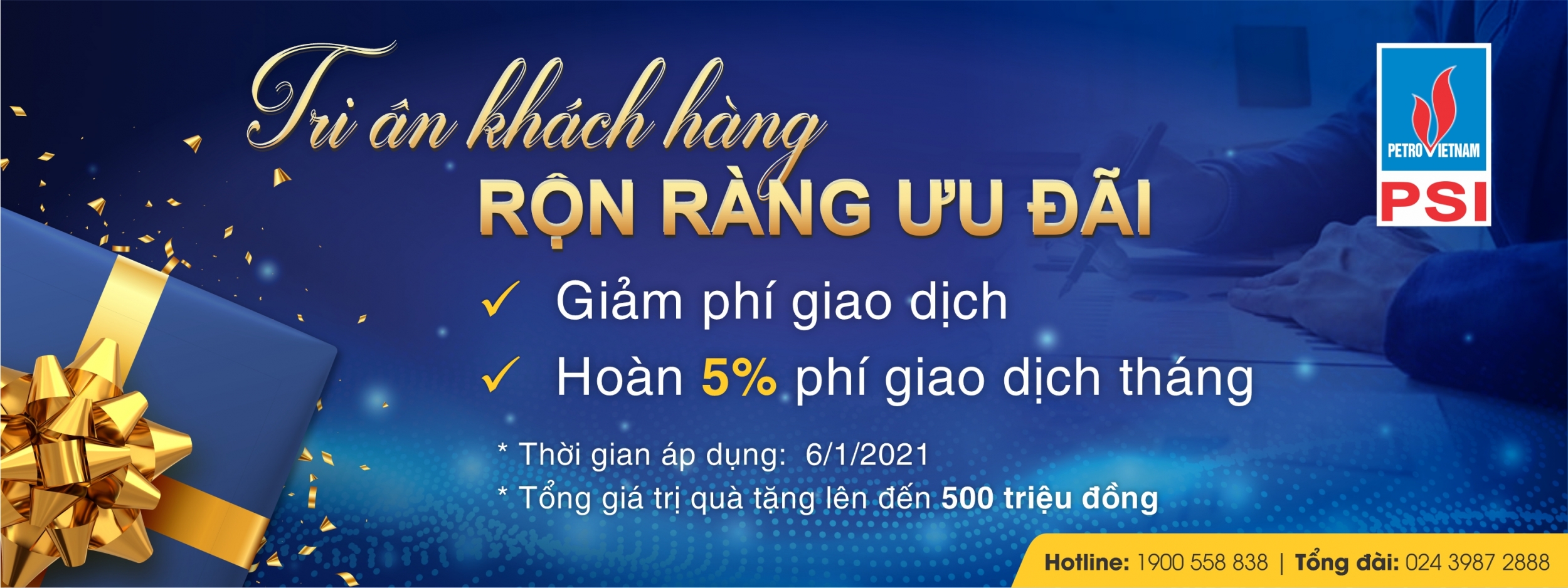 Chương trình ưu đãi cho  các khách hàng giao dịch hiện hữu