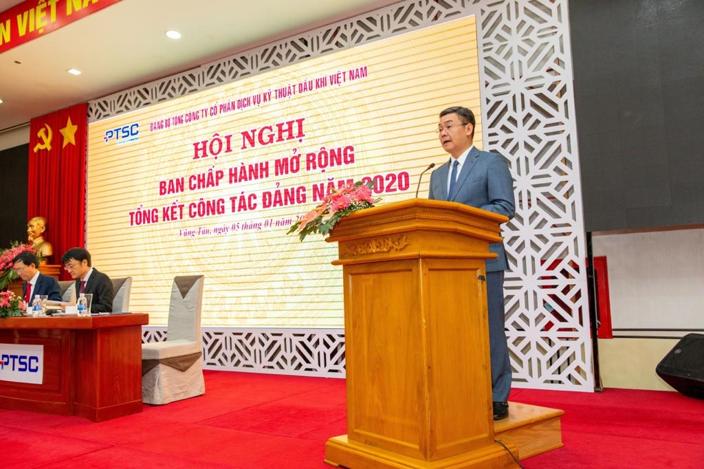 đồng chí Lê Mạnh Cường – Phó Bí thư Đảng ủy, Tổng Giám đốc PTSC