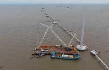 Tuổi trẻ PVShipyard phát huy tinh thần trách nhiệm trên công trường Dự án Điện gió Đông Hải I