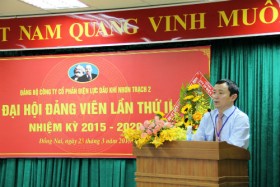 PV Power NT2 tổ chức thành công Đại hội Đảng bộ nhiệm kỳ 2015-2020
