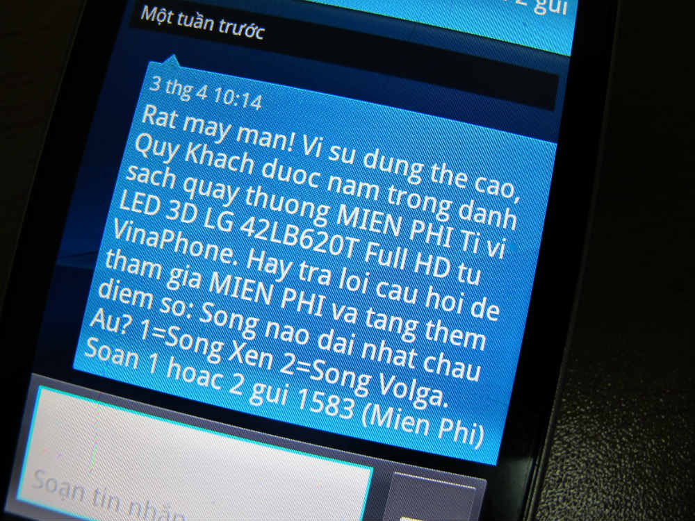 Quyền người tiêu dùng bị xâm phạm bởi tin nhắn "rác"
