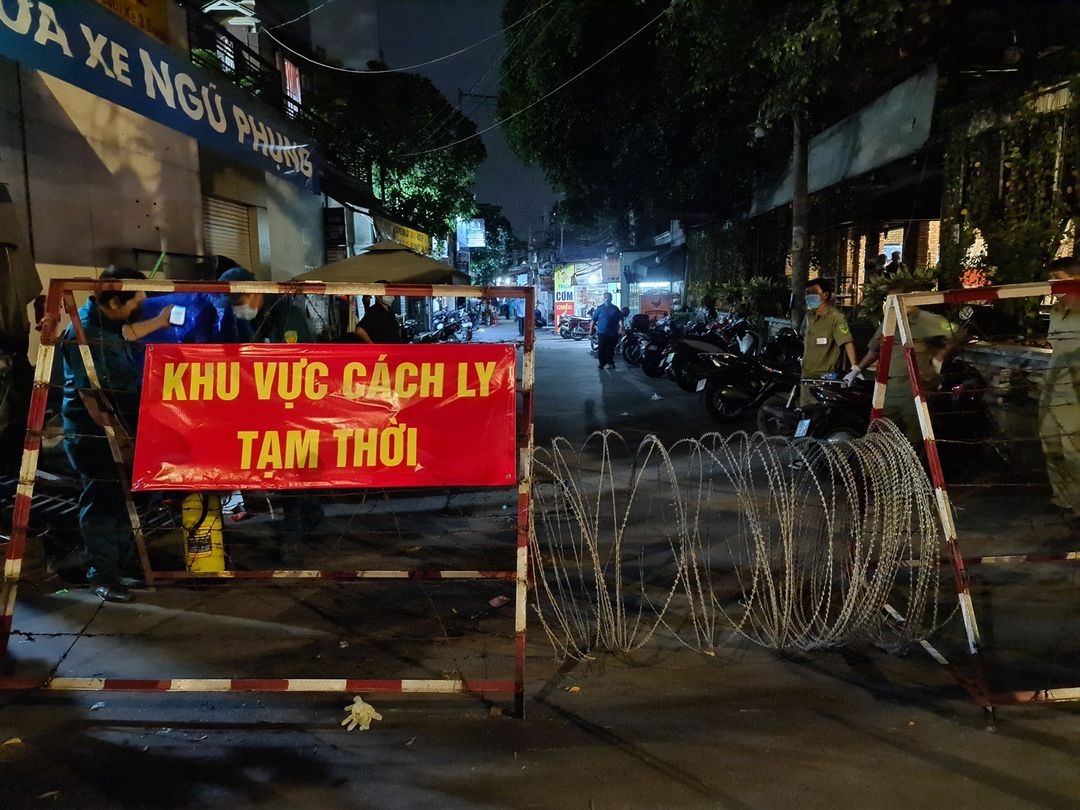 PHong tỏa tạm thời khu vực có ca nghi nhiễm quận Gò Vấp