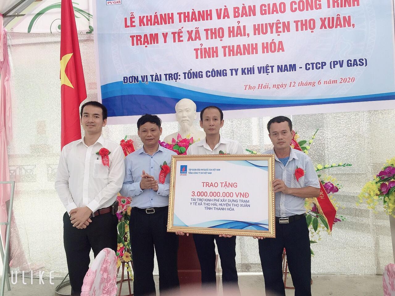 pv gas tai tro 3 ty dong xay dung tram y te xa tho hai huyen tho xuan tinh thanh hoa