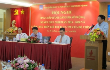 Hội nghị BCH Đảng bộ mở rộng và Sơ kết giữa nhiệm kỳ Đại hội Đảng bộ PTSC