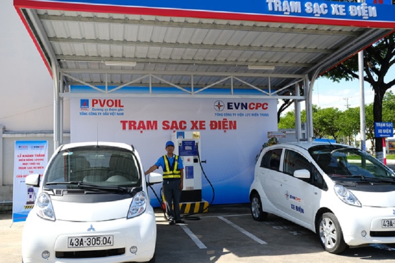pvoil khanh thanh tram sac xe dien tai cua hang xang dau dau tien o viet nam