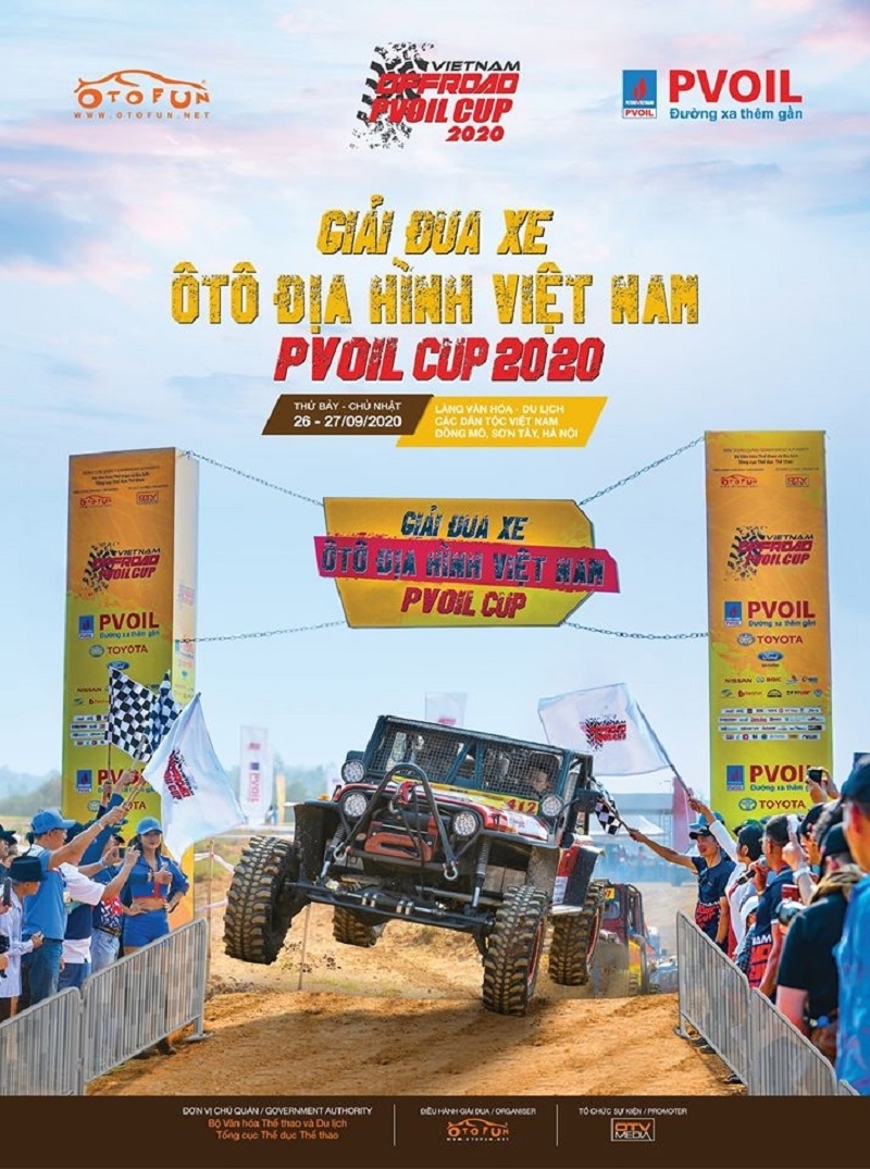giai dua xe o to dia hinh viet nam pvoil cup 2020 se dien ra vao thang 9