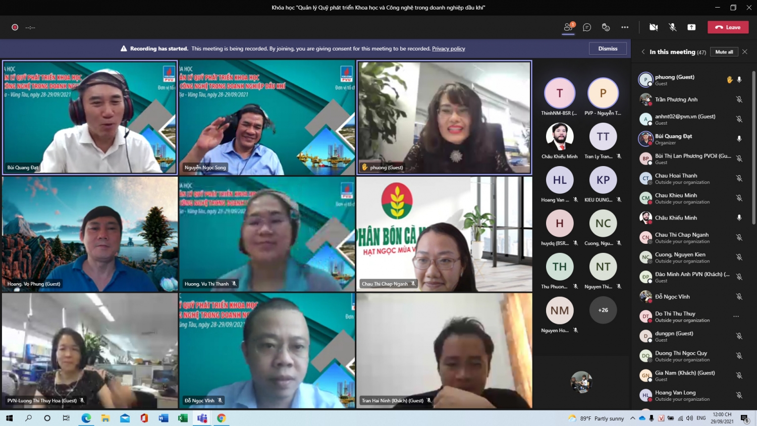 PVU tổ chức Hội thảo “Quản lý Quỹ phát triển khoa học và công nghệ trong doanh nghiệp dầu khí”