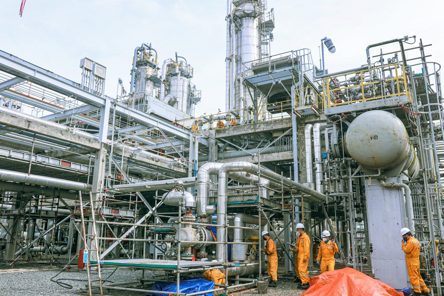 Chùm ảnh: Bảo dưỡng sửa chữa dừng khí GPP Dinh Cố 2021