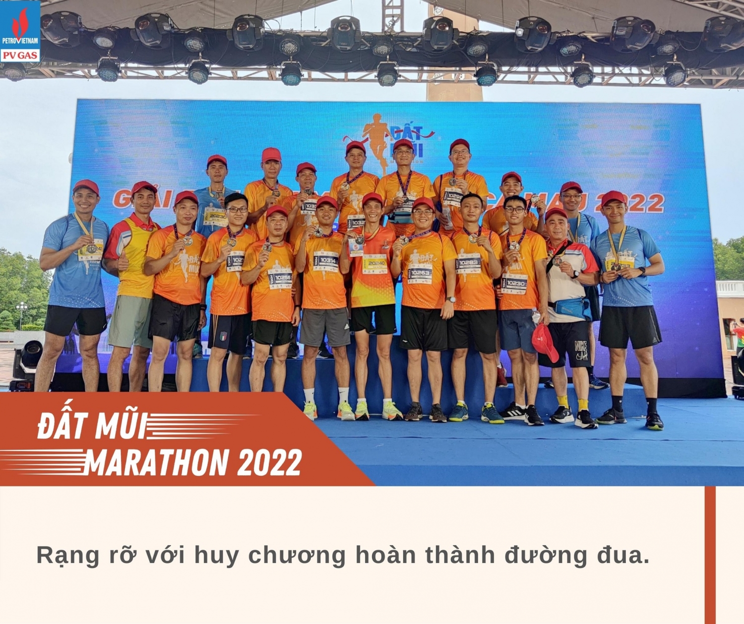 KVT cùng lan tỏa tinh thần chạy bộ tại giải Đất Mũi Marathon Cà Mau 2022 - Cúp Petrovietnam