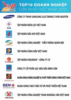 Điểm danh doanh nghiệp dầu khí trong Top 500 doanh nghiệp lớn nhất Việt Nam năm 2019