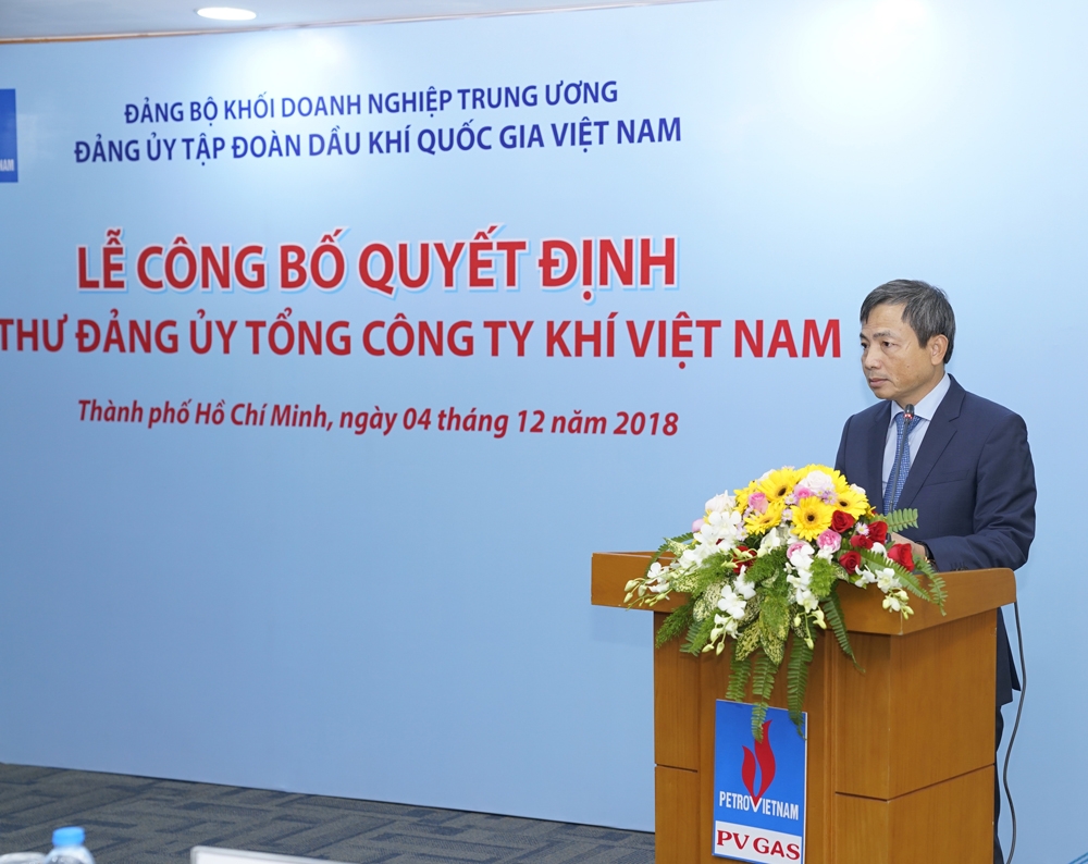 dong chi nguyen sinh khang nhan nhiem vu bi thu dang uy pv gas