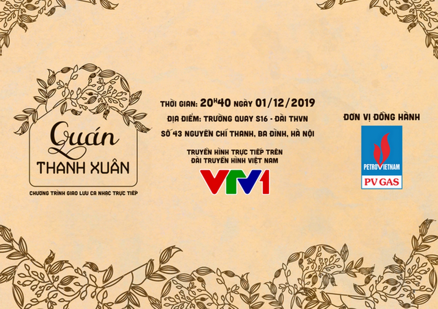 pv gas dong hanh cung nhieu chuong trinh cua vtv1
