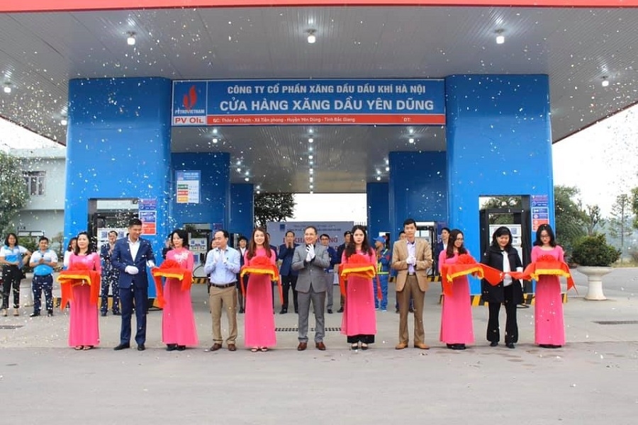 pvoil ha noi khai truong cua hang xang dau yen dung bac giang
