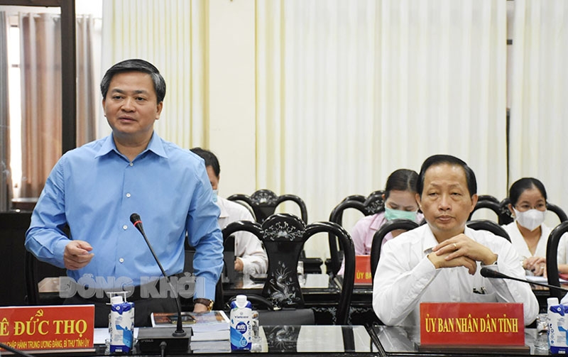 Bến Tre: Bí thư Tỉnh ủy Lê Đức Thọ làm việc với VCCI Cần Thơ