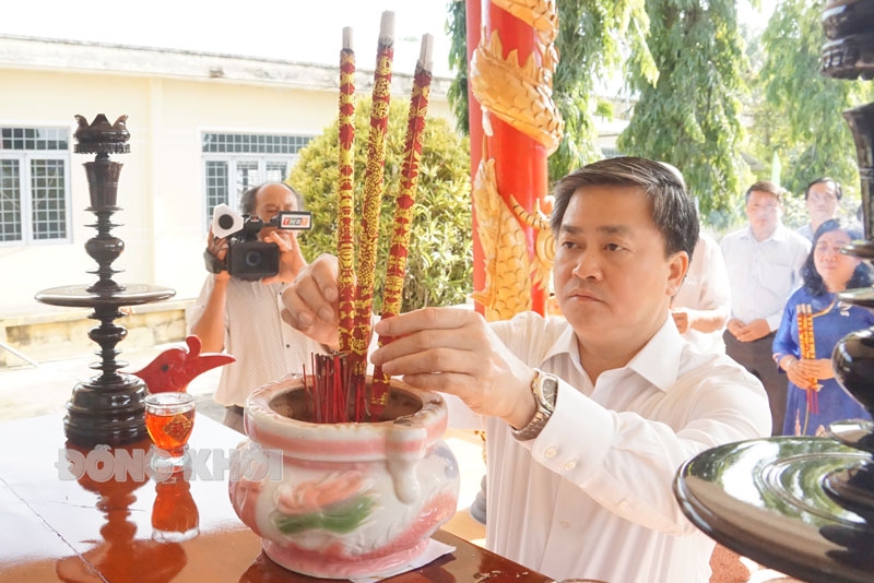 Bến Tre: Bí thư Tỉnh ủy Lê Đức Thọ dự lễ kỷ niệm 75 năm Ngày Thương binh - Liệt sĩ tại xã Châu Hòa