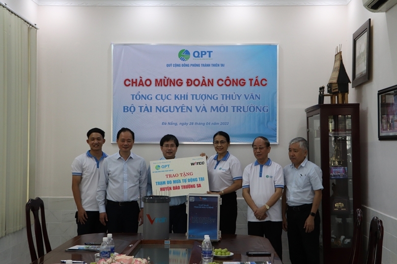 Hoàn thành lắp đặt trạm đo mưa tự động tại quần đảo Trường Sa