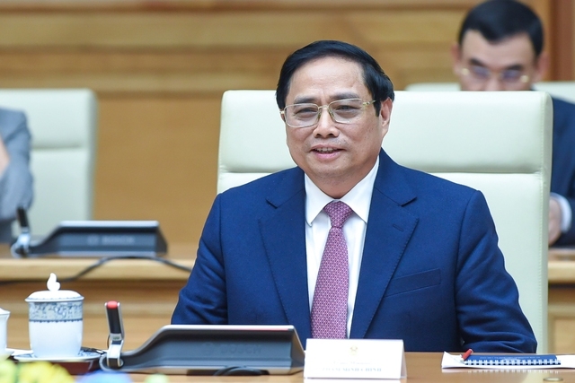 Thủ tướng Chính phủ Phạm Minh Chính tiếp Tổng Thư ký Liên hợp quốc Antonio Guterres
