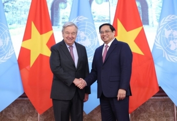 Thủ tướng Chính phủ Phạm Minh Chính tiếp Tổng Thư ký Liên hợp quốc Antonio Guterres