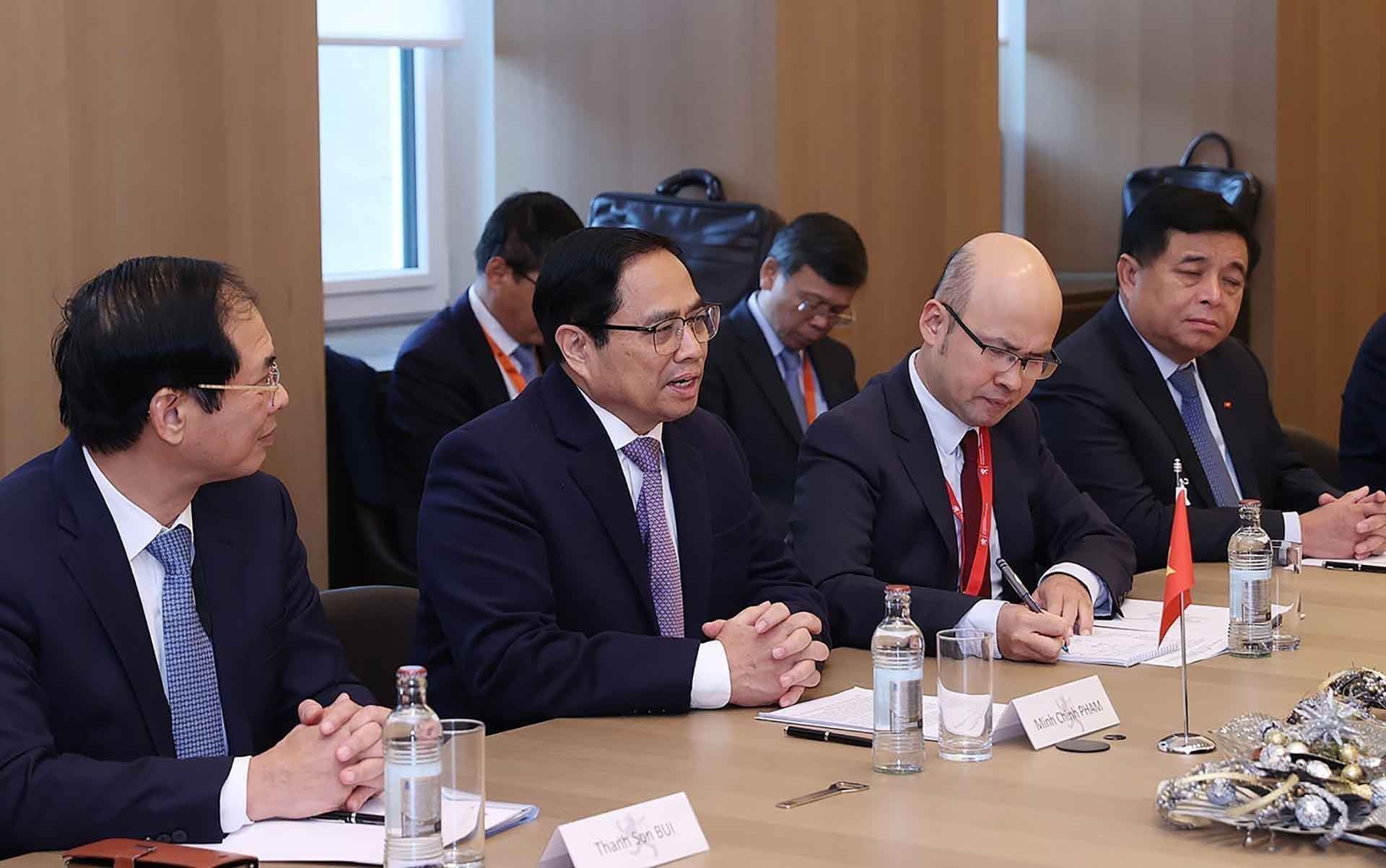 Thủ tướng Chính phủ Phạm Minh Chính phát biểu. (Nguồn: TTXVN)