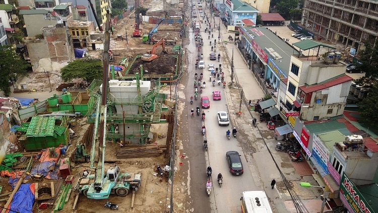 can canh cong truong duong vanh dai 2 tren cao nhung ngay gan tet