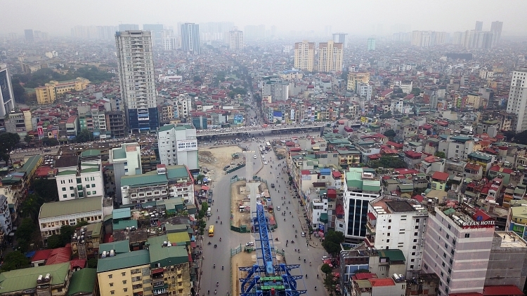 can canh cong truong duong vanh dai 2 tren cao nhung ngay gan tet