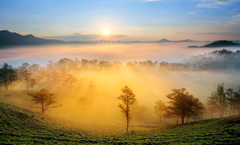 Ngắm nhìn cảnh sắc đẹp mê hồn của thiên nhiên Lâm Đồng
