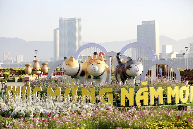 Đà Nẵng: Đường hoa xuân rực rỡ đón Tết Quý Mão Đà Nẵng: Đường hoa xuân rực rỡ đón Tết Quý Mão