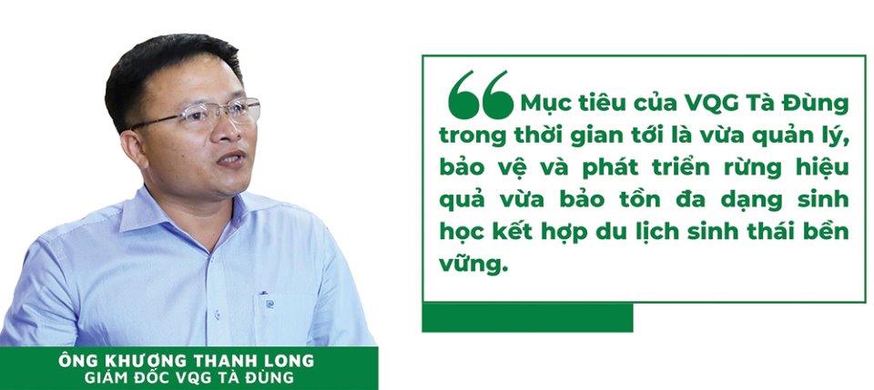 Vườn Quốc gia Tà Ðùng bảo vệ rừng gắn với du lịch sinh thái