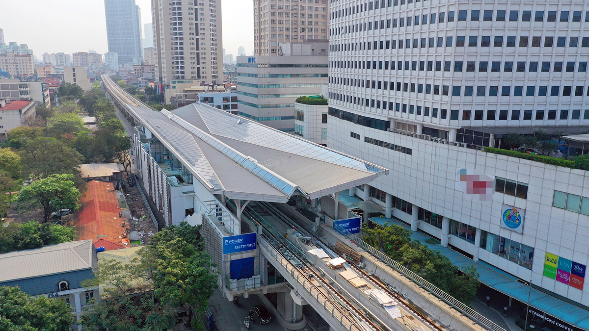 metro nhon ga ha noi thi cong xong doan tren cao