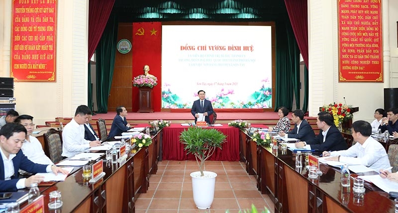 Bí thư Thành ủy Vương Đình Huệ: Thị xã Sơn Tây cần lấy văn hoá làm điểm tựa để khơi dậy tiềm năng cho phát triển