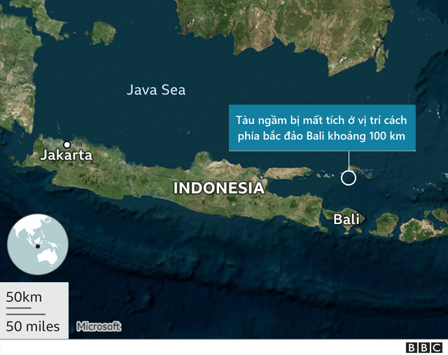 Indonesia phỏng đoán nguyên nhân tàu ngầm chở 53 người mất tích bí ẩn - 2
