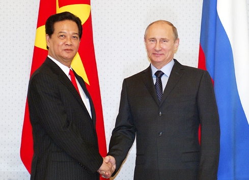 Thủ tướng Nguyễn Tấn Dũng hội kiến Tổng thống Nga V. Putin