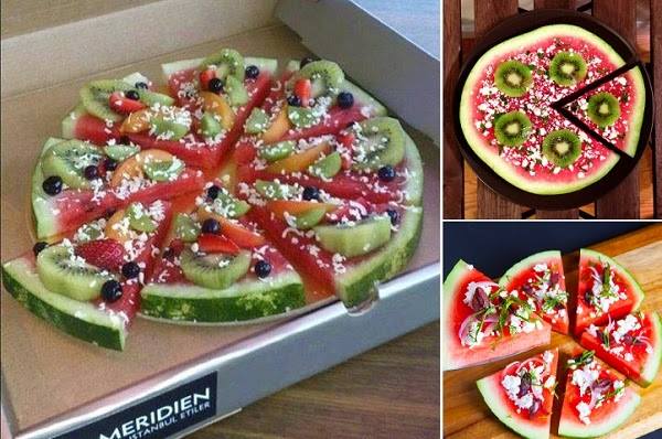 Đổi vị với pizza hoa quả