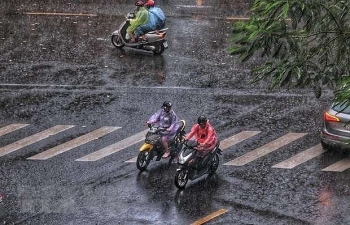 Bắc Bộ mưa, nền nhiệt giảm mạnh, sắp đón đợt mưa dông diện rộng