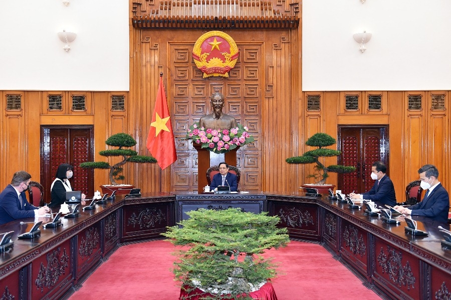 Thủ tướng Chính phủ Phạm Minh Chính tiếp Đại sứ Rumani