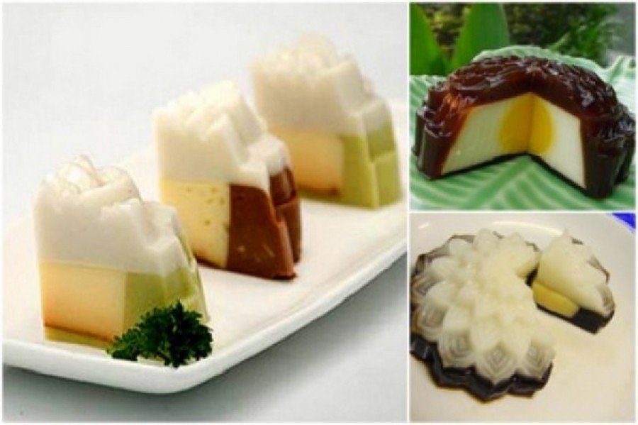 Làm bánh Trung thu rau câu thanh mát