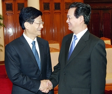Thủ tướng Nguyễn Tấn Dũng tiếp Bộ trưởng Bộ Công an Trung Quốc