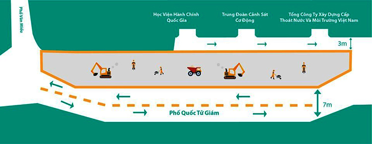 nhieu pho bi rao chan de thi cong metro nhon ga ha noi
