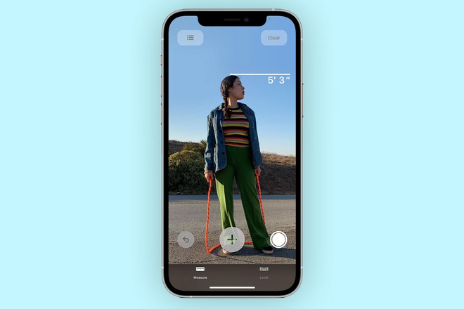 iPhone 12 Pro có thể đo chiều cao cơ thể