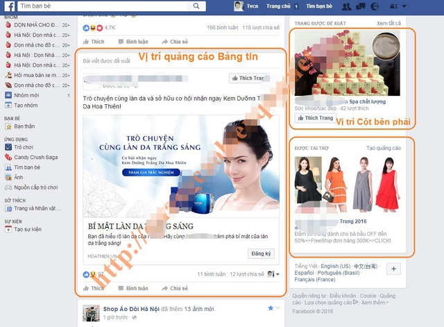 quang cao thuc pham tren facebook kho quan vi may chu o nuoc ngoai