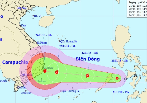 bao so 9 se anh huong toi khu vuc nao
