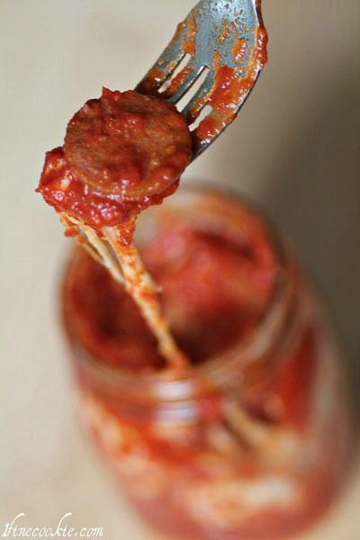 Thú vị pizza trong… lọ thủy tinh