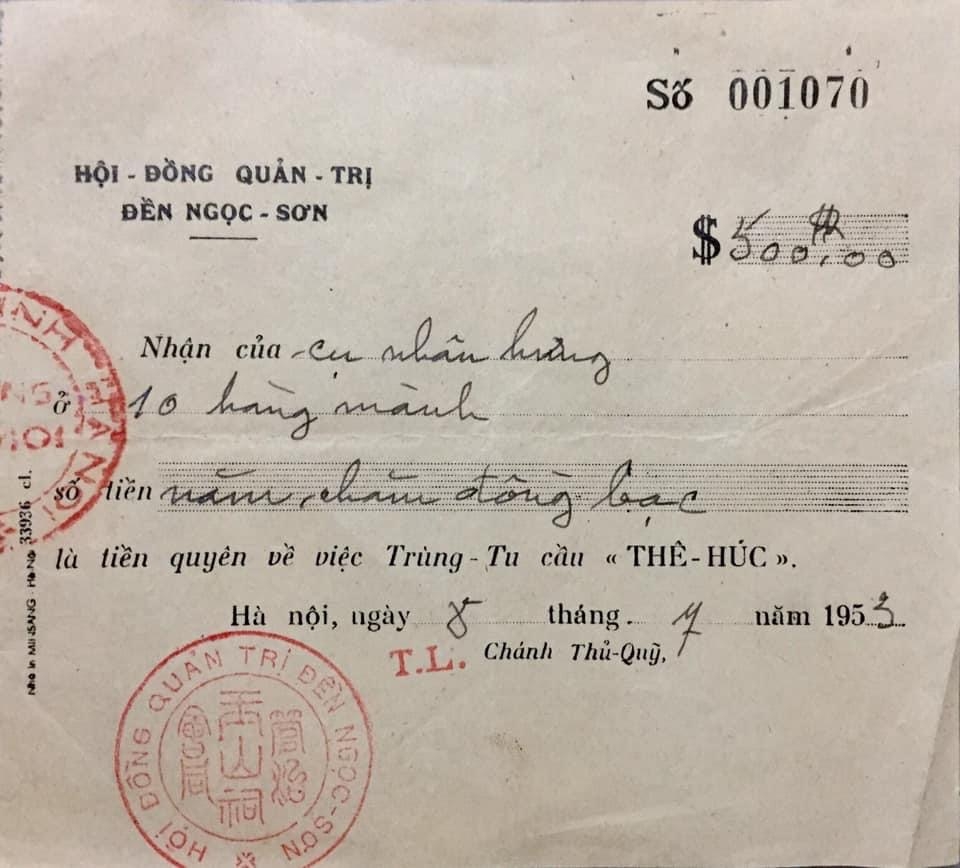 Thăng trầm đền Ngọc Sơn, cầu Thê Húc
