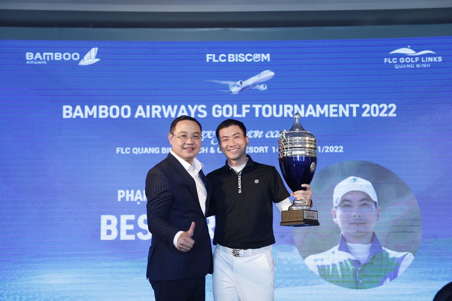 Golfer Phạm Minh Phong xuất sắc lên ngôi vô địch tại giải đấu Bamboo Airways Golf Tournament 2022